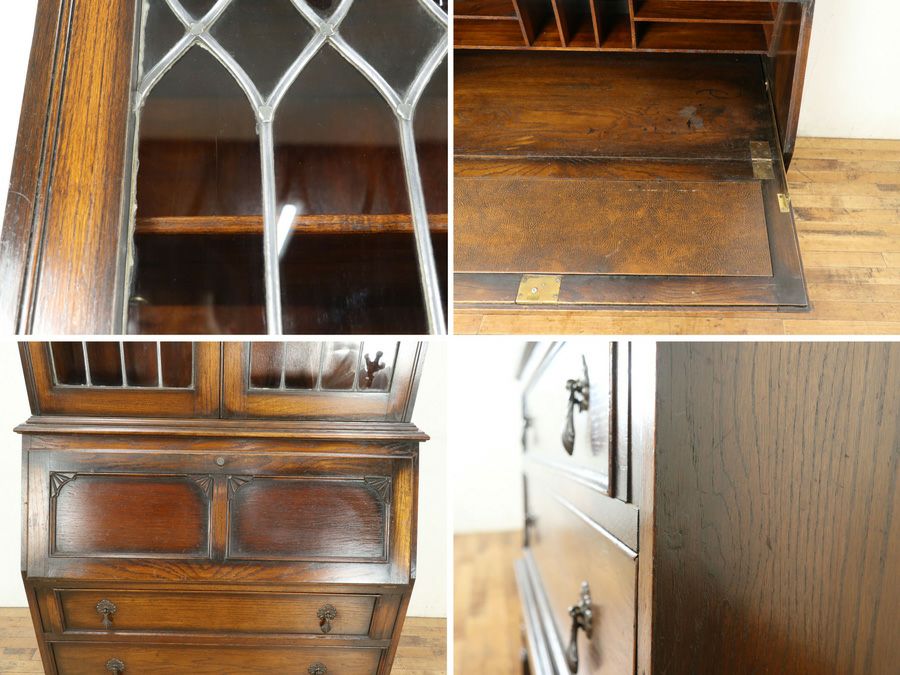 イギリスアンティーク ブックビューロー 80182