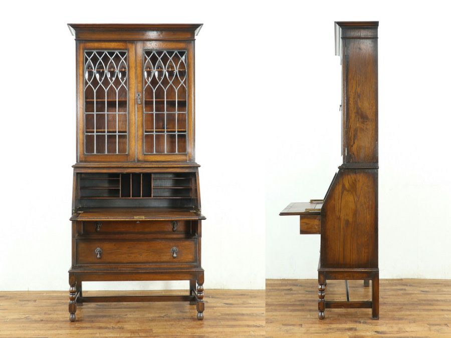 イギリスアンティーク ブックビューロー 80182