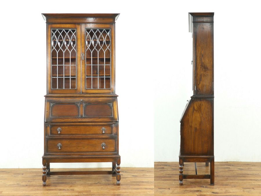 イギリスアンティーク ブックビューロー 80182