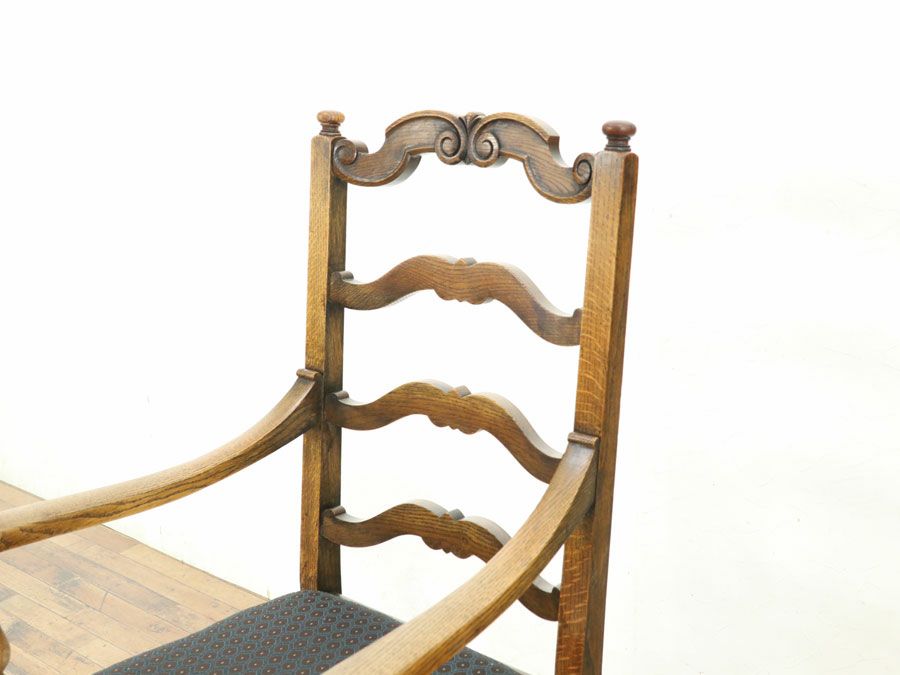 アンティーク家具張替済アームチェア 80172