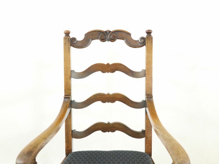 アンティーク家具張替済アームチェア 80172