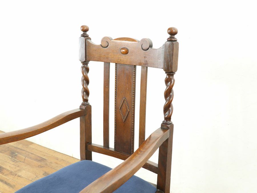 アンティーク家具 張替済アームチェア  80174