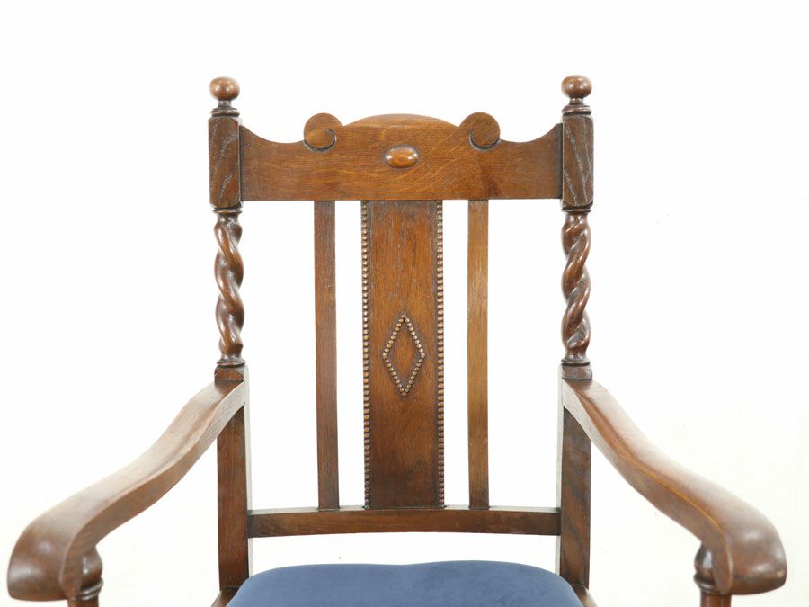 アンティーク家具 張替済アームチェア  80174