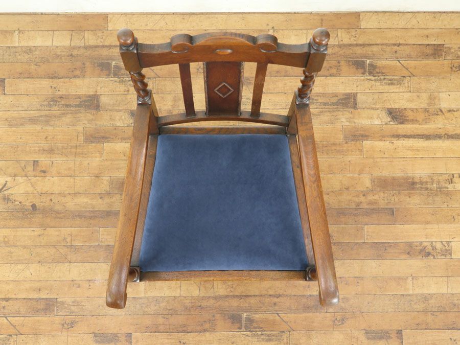 アンティーク家具 張替済アームチェア  80174