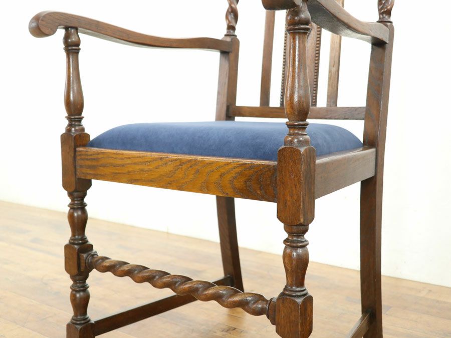 アンティーク家具 張替済アームチェア  80174