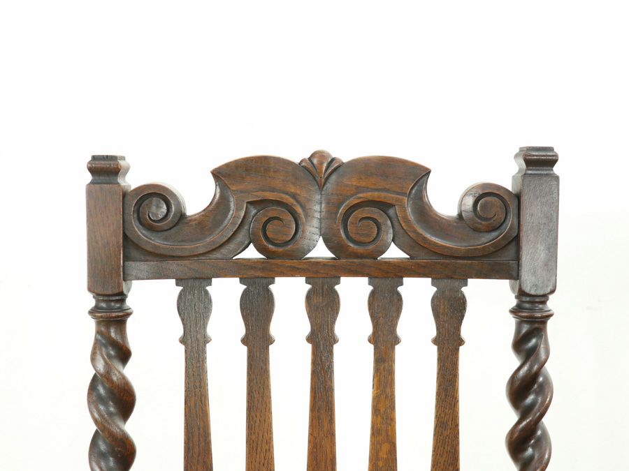 イギリスアンティーク 張替済チェア*4 80201