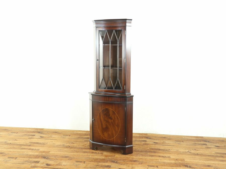 アンティーク家具 コーナーキャビネット 59578