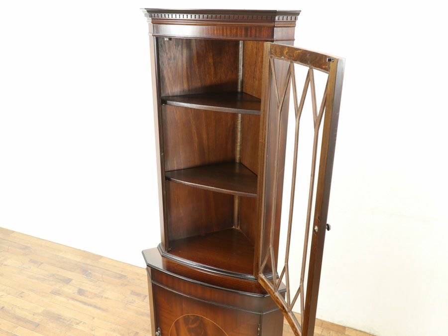 アンティーク家具 コーナーキャビネット 59578
