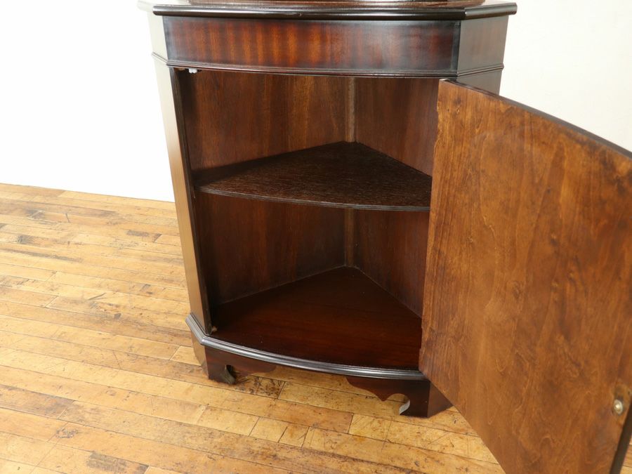 アンティーク家具 コーナーキャビネット 59578