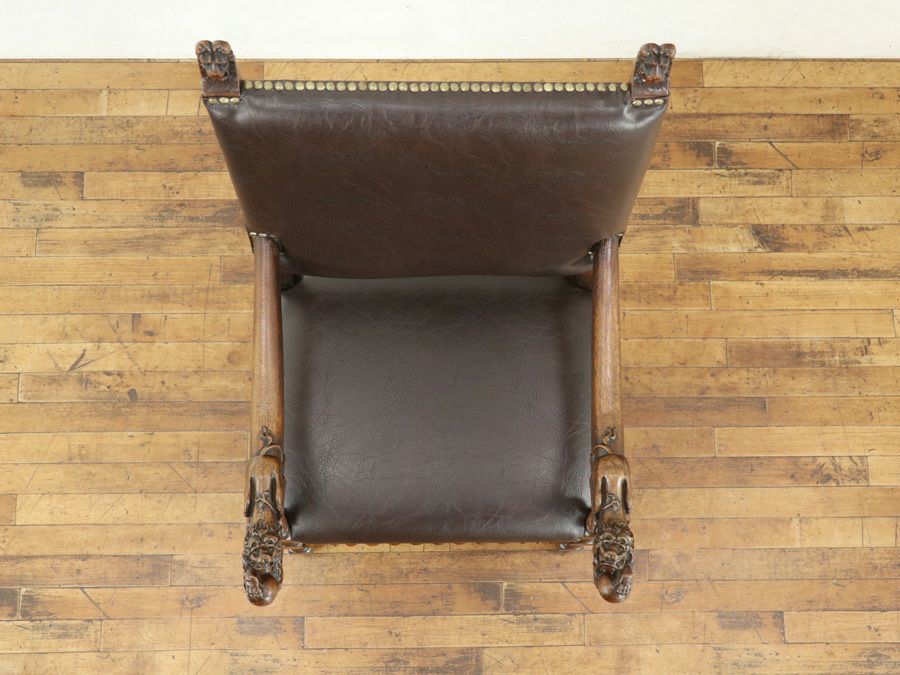 アンティーク家具 張替済アームチェア 70573