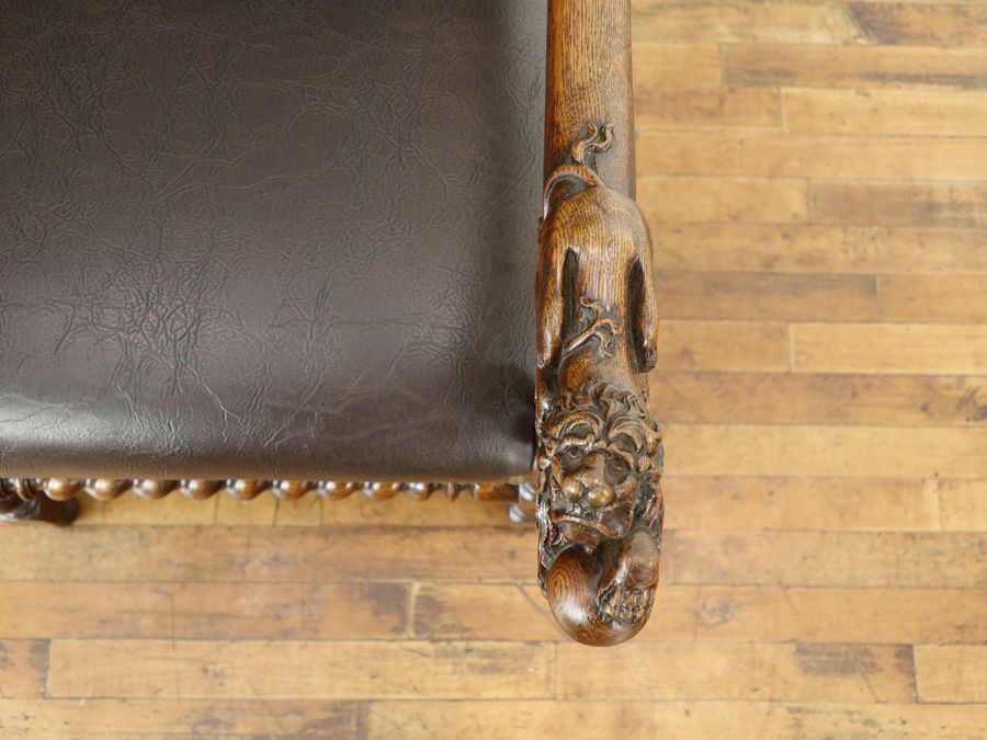 アンティーク家具 張替済アームチェア 70573