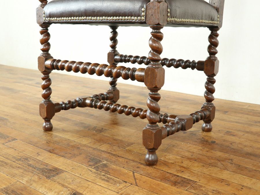 アンティーク家具 張替済アームチェア 70573