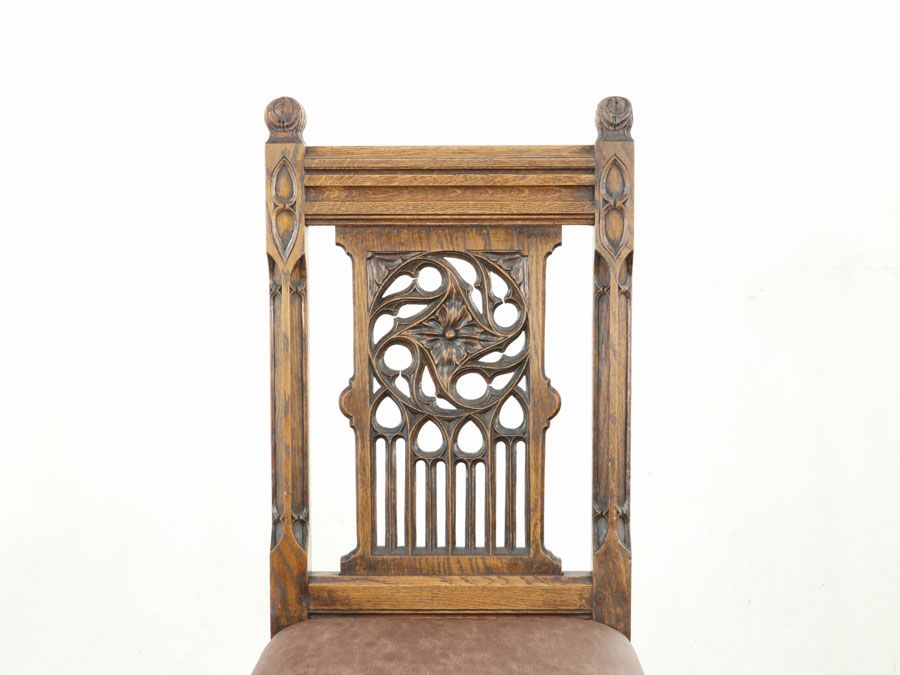 アンティーク家具 張替済チェア*6 65006