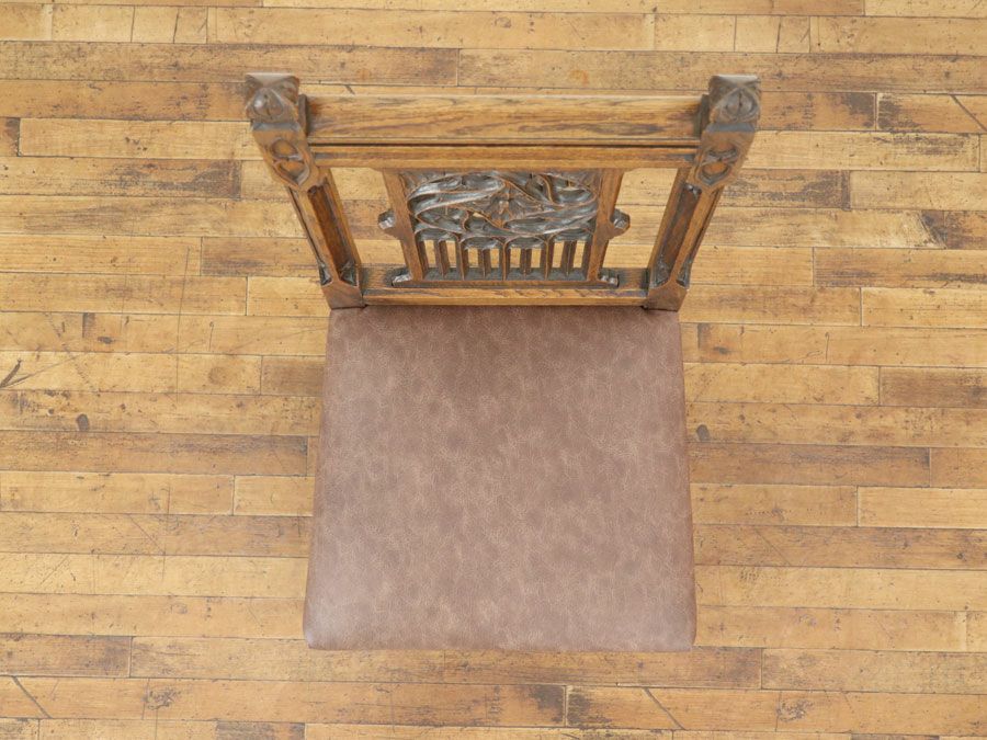 アンティーク家具 張替済チェア*6 65006