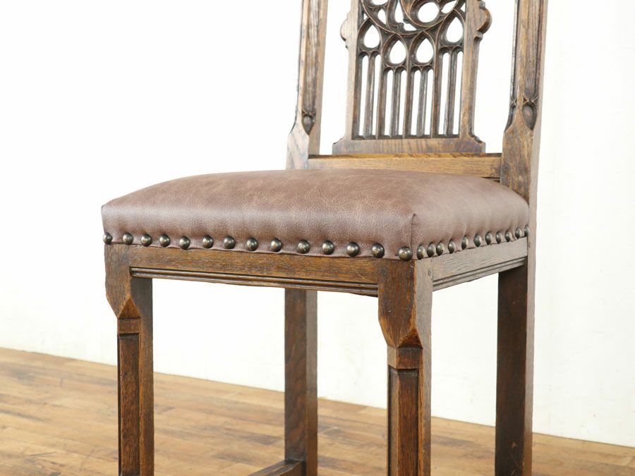 アンティーク家具 張替済チェア*6 65006