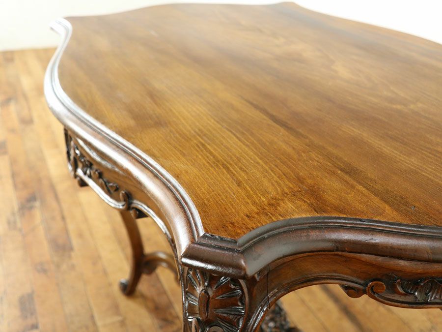 ロカイユの美しい彫刻 フランスアンティーク サイドテーブル 65191