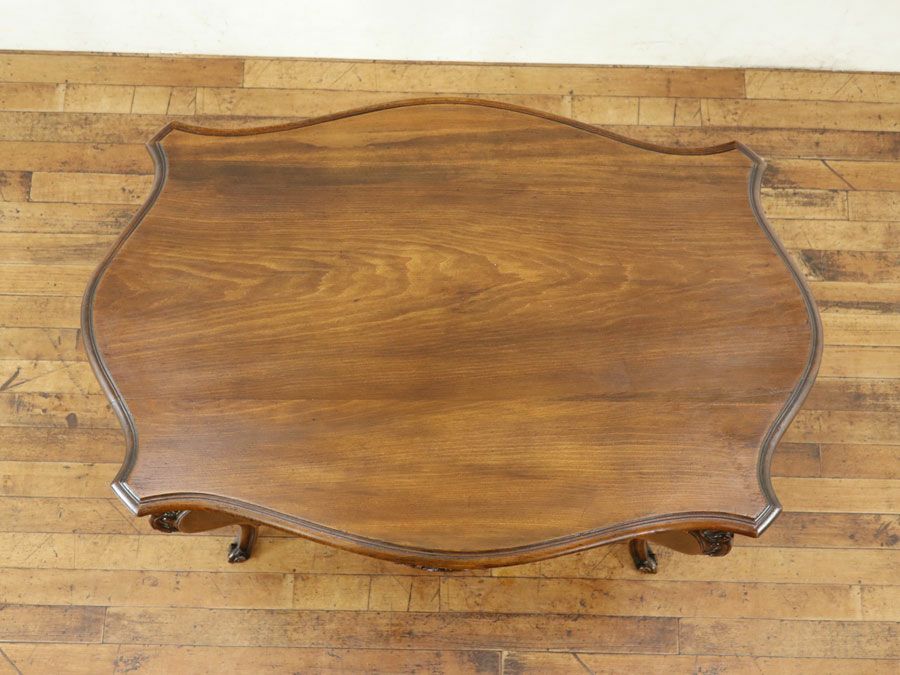 ロカイユの美しい彫刻 フランスアンティーク サイドテーブル 65191