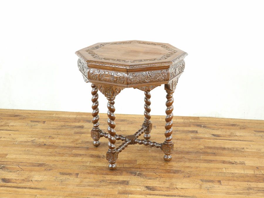 アンティーク家具 八角テーブル 65321