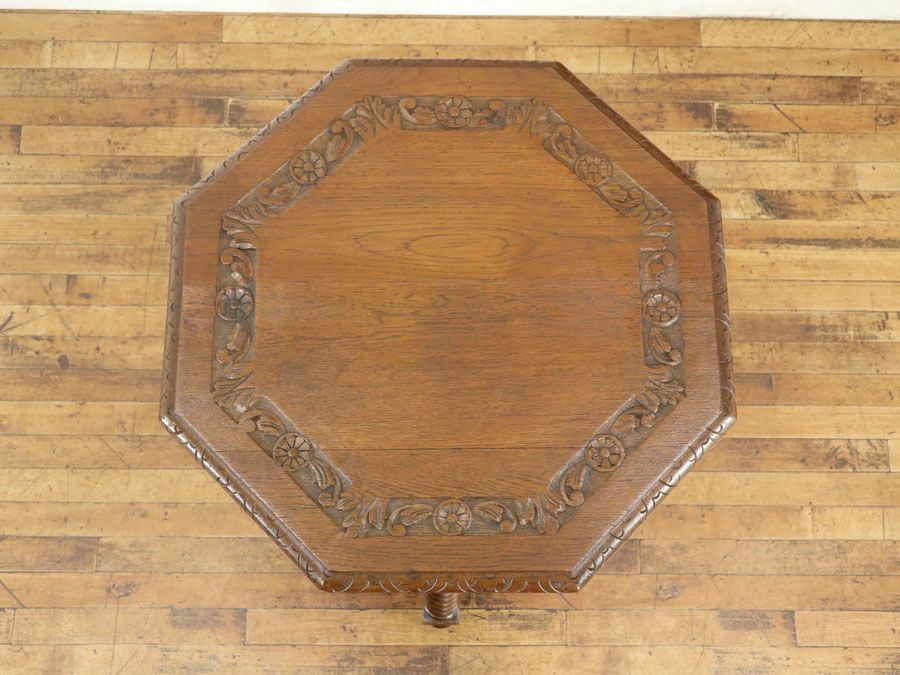 アンティーク家具 八角テーブル 65321