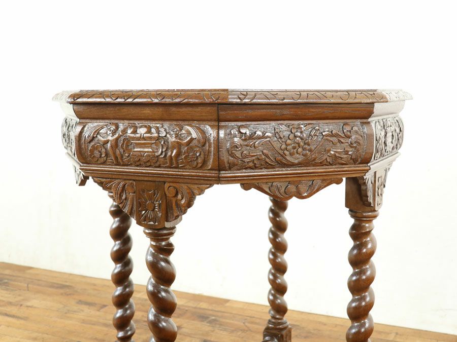 アンティーク家具 八角テーブル 65321