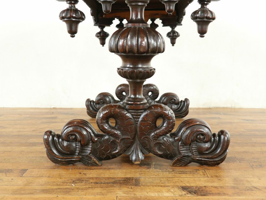 アンティーク家具 ドルフィンテーブル 65316