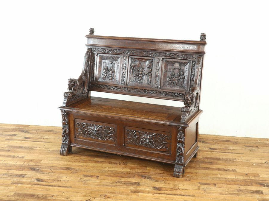アンティーク家具 ベンチ 65192