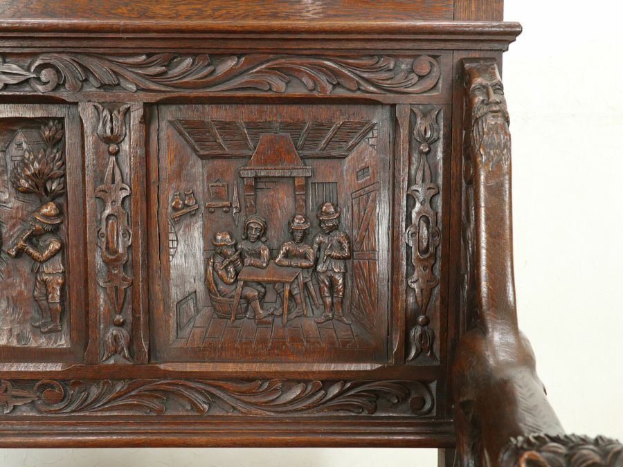 アンティーク家具 ベンチ 65192