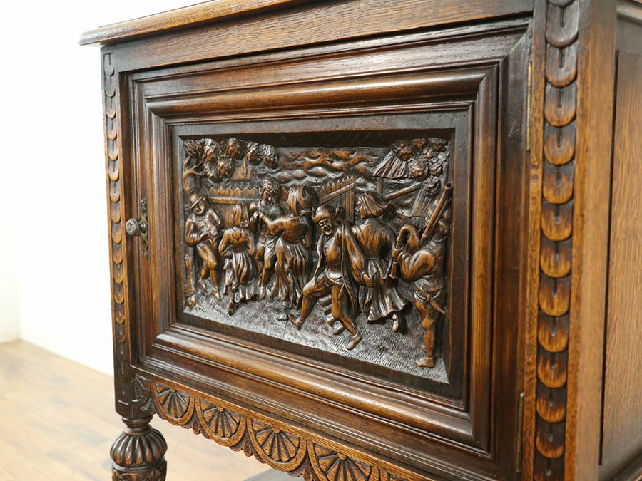 アンティーク家具 サイドキャビネット 65326