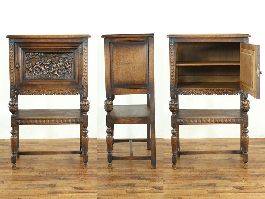 アンティーク家具 サイドキャビネット 65326