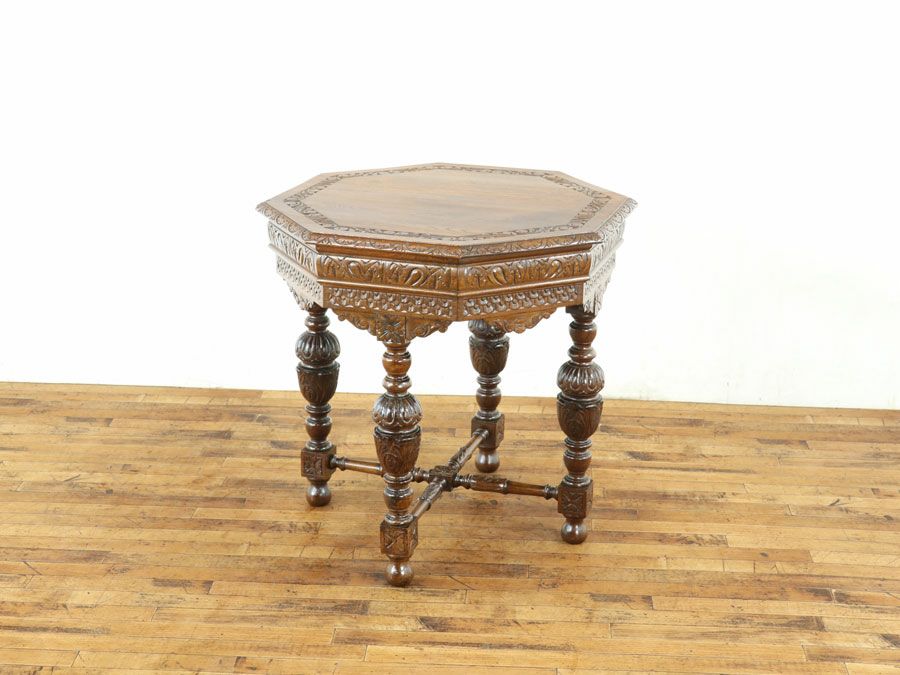 アンティーク家具 八角テーブル 65268