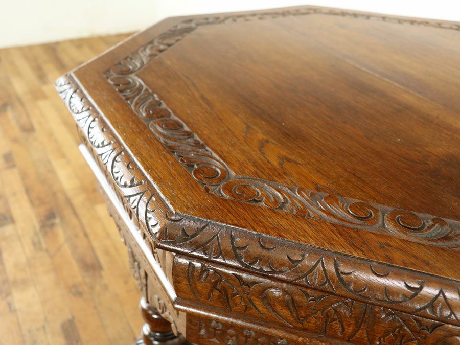 アンティーク家具 八角テーブル 65268