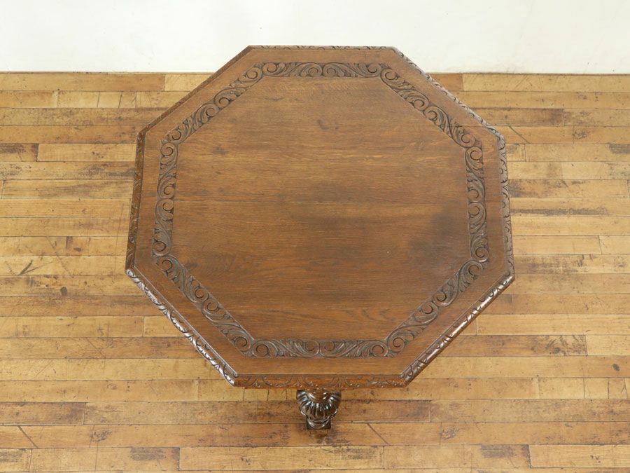アンティーク家具 八角テーブル 65268