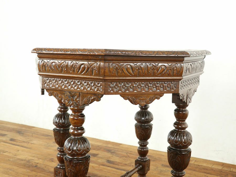 アンティーク家具 八角テーブル 65268