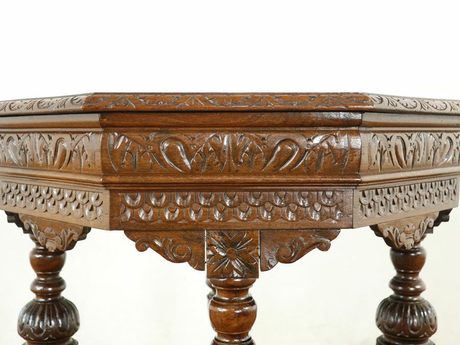 アンティーク家具 八角テーブル 65268