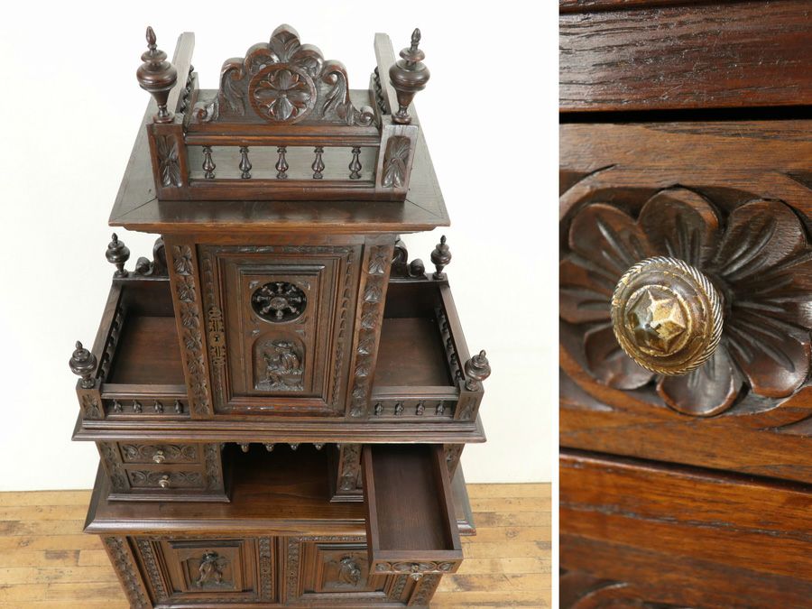 アンティーク家具 キャビネット 65235