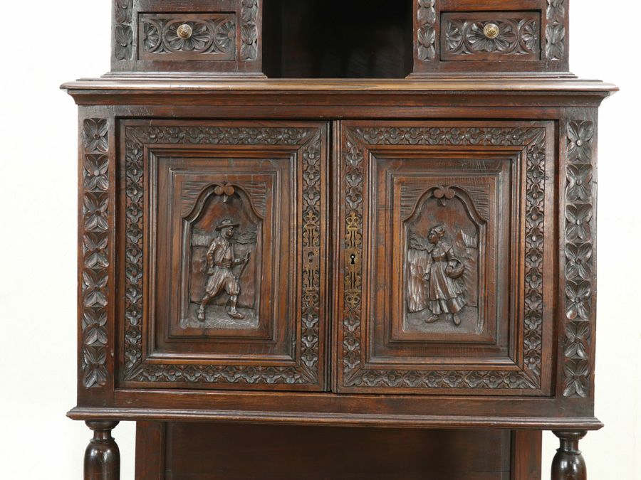 アンティーク家具 キャビネット 65235