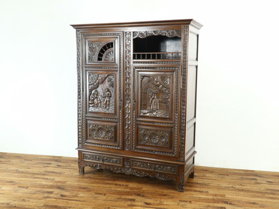 アンティーク家具 キャビネット 65313