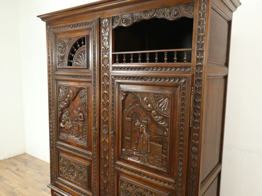 アンティーク家具 キャビネット 65313