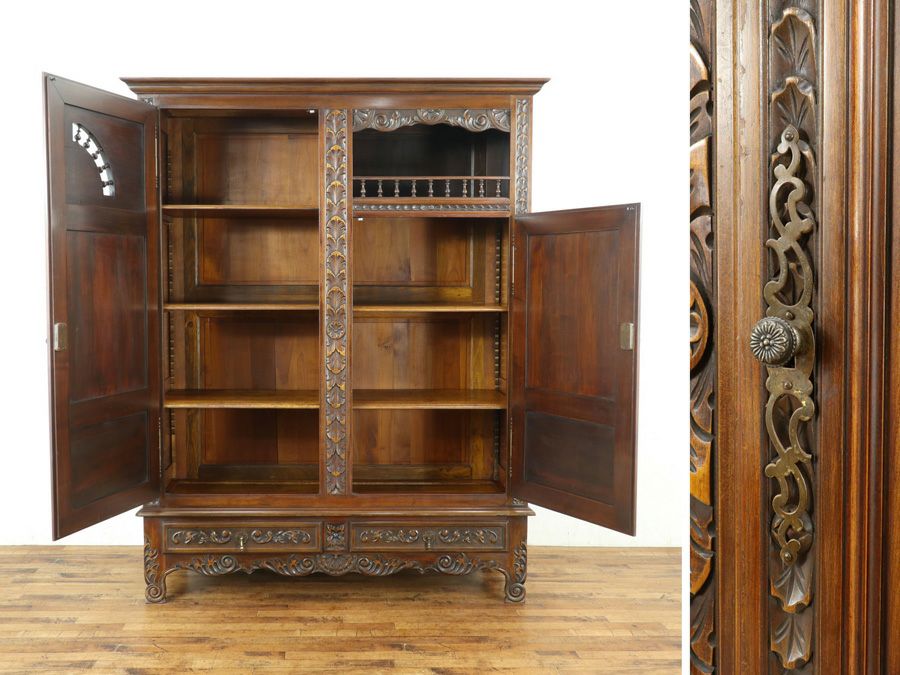 アンティーク家具 キャビネット 65313