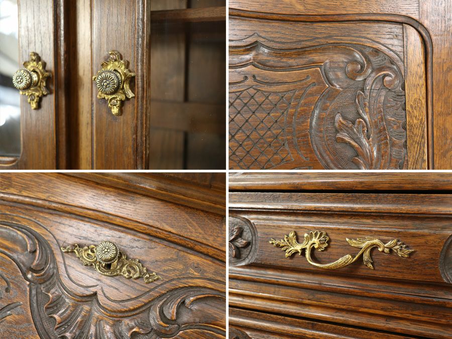 アンティーク ブックビューロー 65270