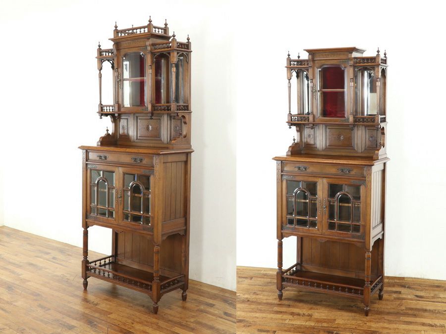 アンティーク家具 キャビネット 65195