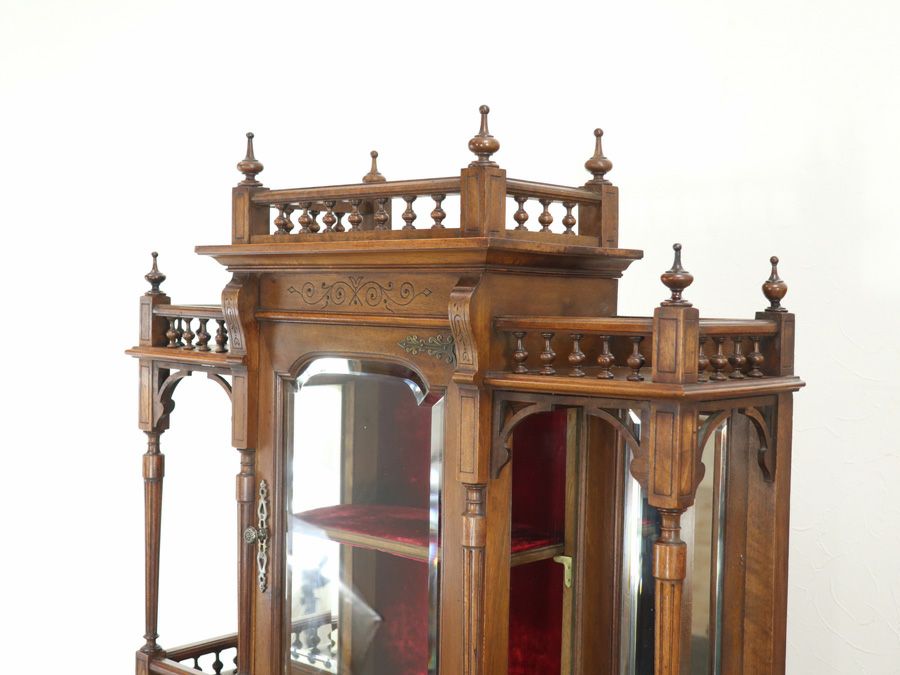 アンティーク家具 キャビネット 65195