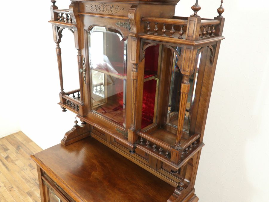 アンティーク家具 キャビネット 65195