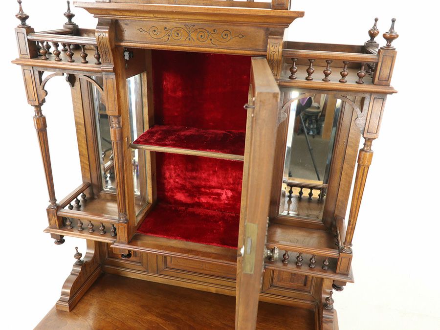 アンティーク家具 キャビネット 65195