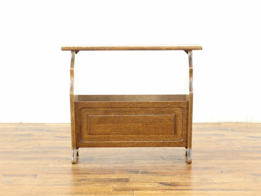 アンティーク家具 マガジンラック 65237e
