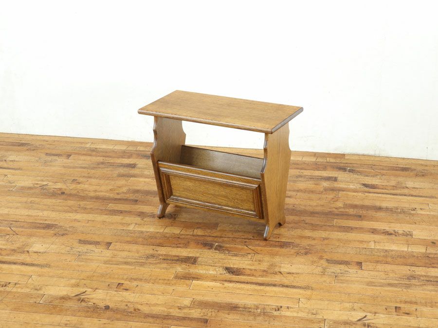 無垢材の天板 オランダ マガジンラック 65263e | アンティークフレックス