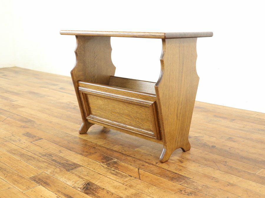 無垢材の天板 オランダ マガジンラック 65263e | アンティークフレックス