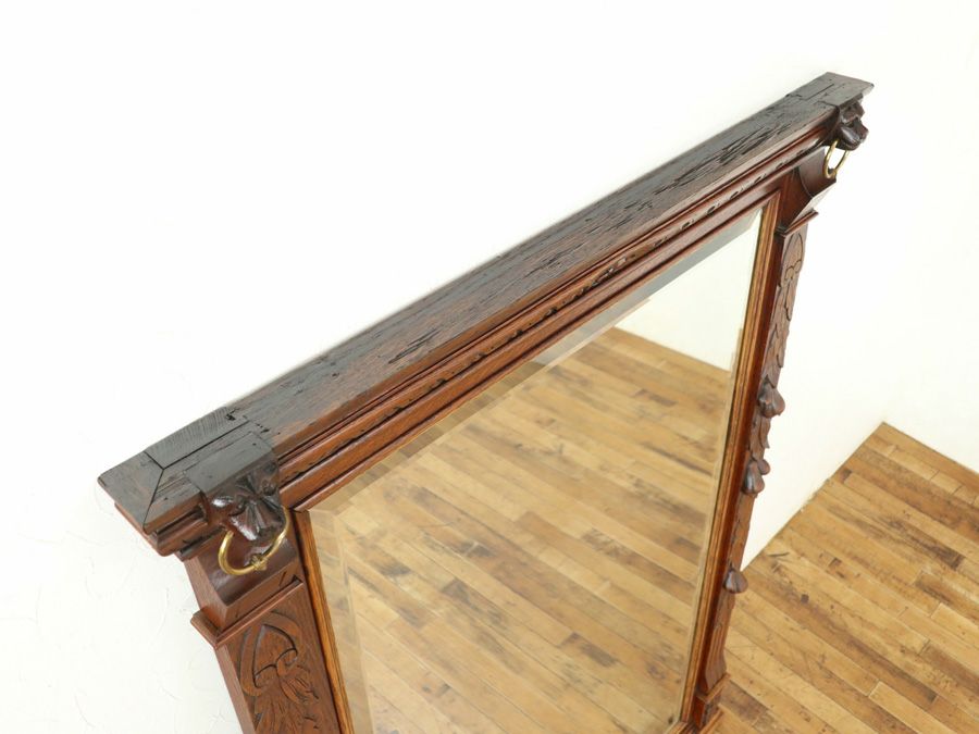 アンティーク家具 オーバーマントルミラー 65260