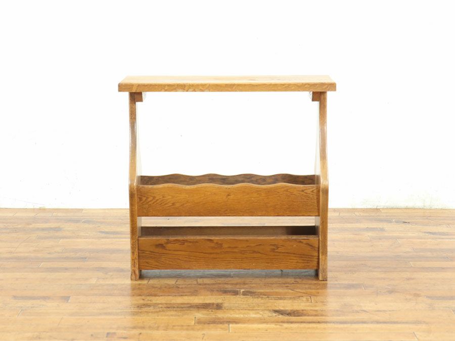 アンティーク家具 マガジンラック 65263c