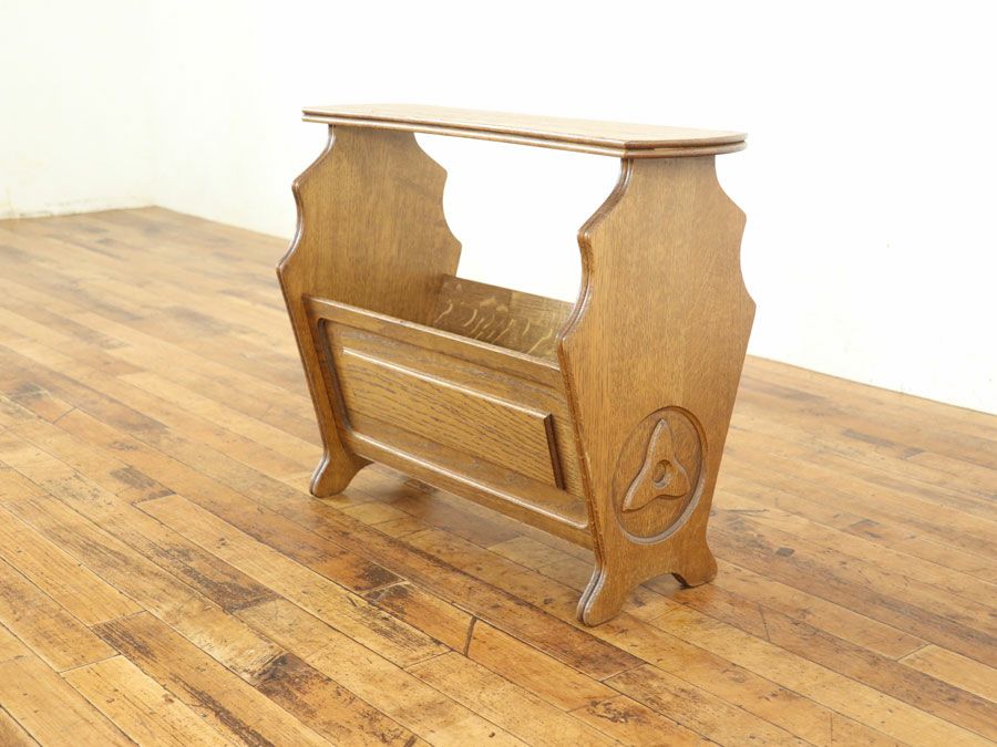 アンティーク家具 マガジンラック 65237a